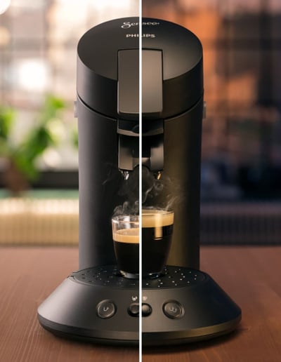 senseo plus less energy consumption and more recycled materials